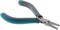 The Beadsmith Simply Modern Half Round/Half Flat Nose Pliers, with polished steel head, comfortable contoured grip handles and double-leaf springs, tool for jewelry making
